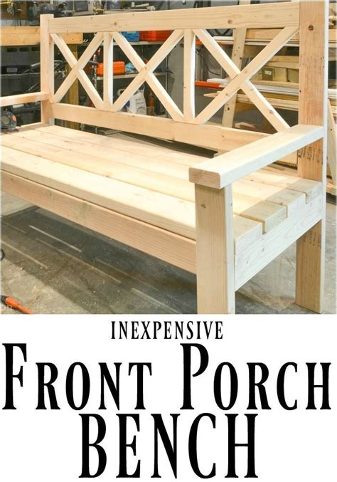 Diy Front Porch Porch Bench Woodworking Bench