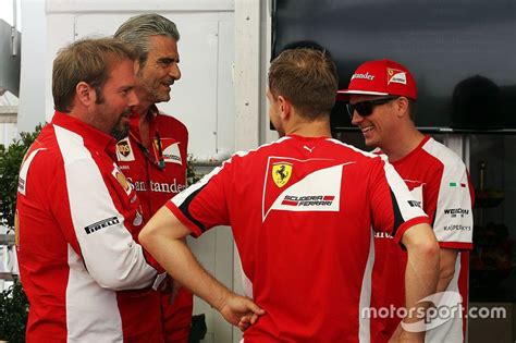 Maurizio arrivabene and andrew benson heated discussion about vettel. Gino Rosato, Ferrari with Maurizio Arrivabene, Ferrari ...