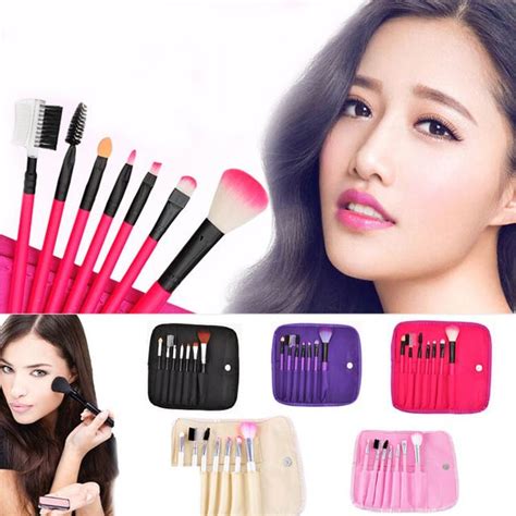 7x Professional Makeup Pro Kits Brushes Solid Cosmetics Brush Tool Makeup Pro Cheap Makeup