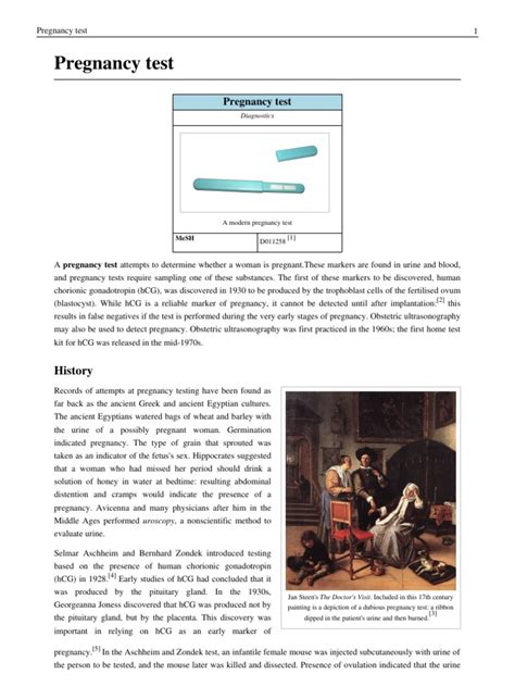 pregnancy test history pdf sexual anatomy anatomy