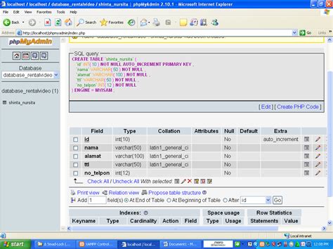 Cara Membuat Database Mysql Xampp Di Cmd Anandanesia Com Phpmyadmin
