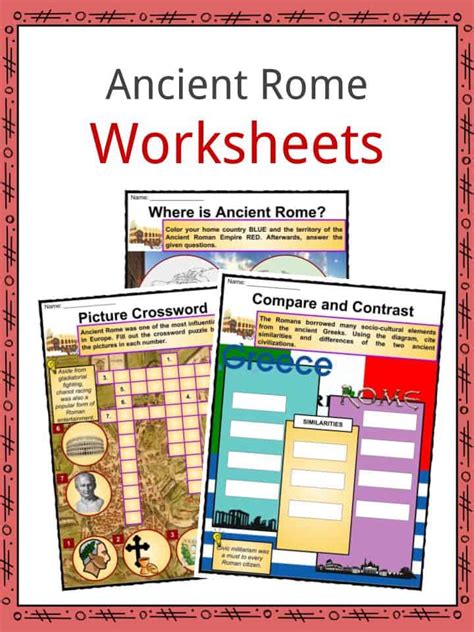 Ancient Rome Facts And Worksheets Rise History Rulers Culture