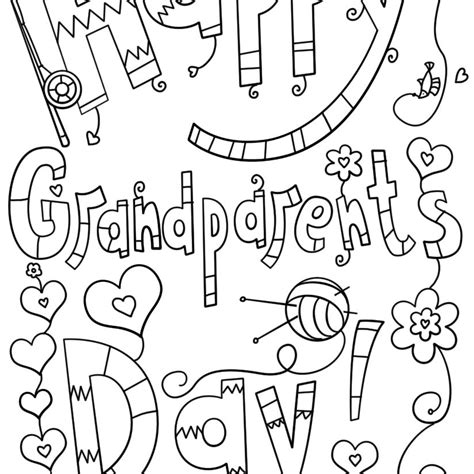 Free, Printable Grandparents Day Coloring Pages