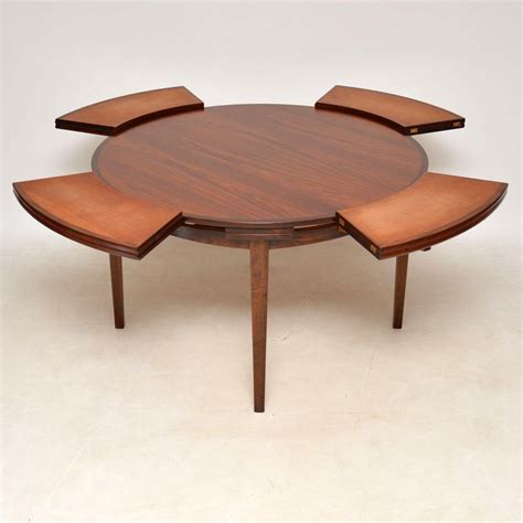 Living room furniture coffee & end tables desks price ($) any price under $250 $250 to $750 $750 to $1,500 over $1,500. 1960's Danish Rosewood Lotus Flip-Flap Dining Table by ...
