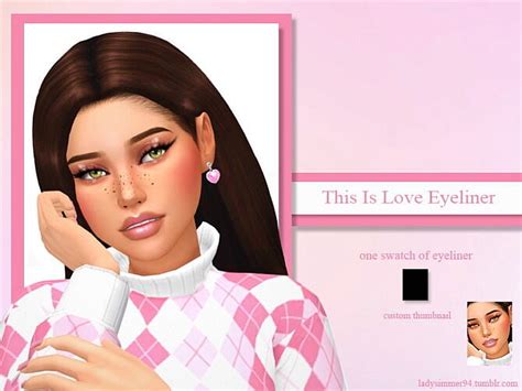 This Is Love Eyeliner By Ladysimmer94 At Tsr Sims 4 Updates