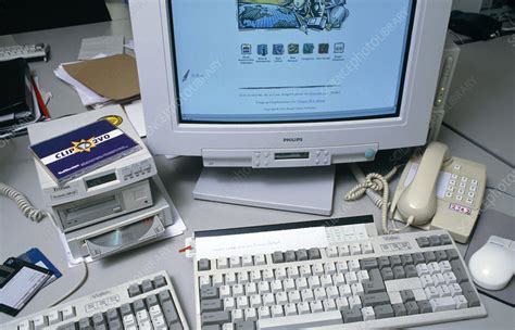 Computer Hardware On Office Desk Stock Image T4300290