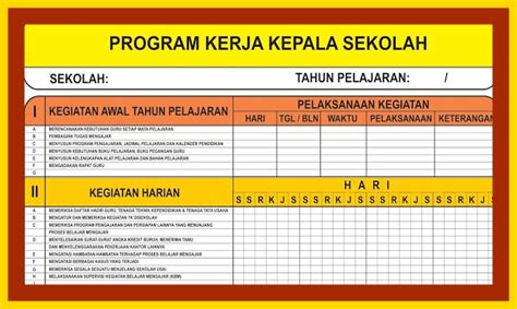 Aplikasi rapor sd semester 1 kurikulum 2013 revisi 2018 semua tingkat kelas. Download Contoh Program Rencana Kerja Kepala Sekolah Tahun ...