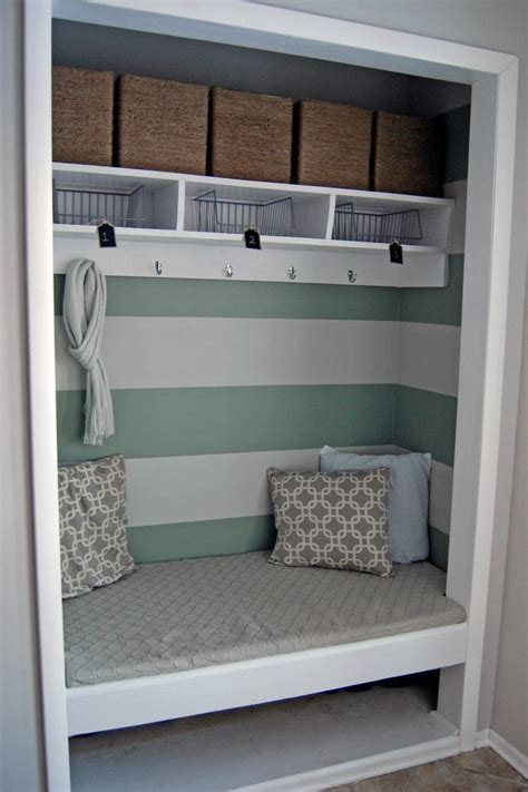 Small Entryway Closet With Built In Bench Hgtv