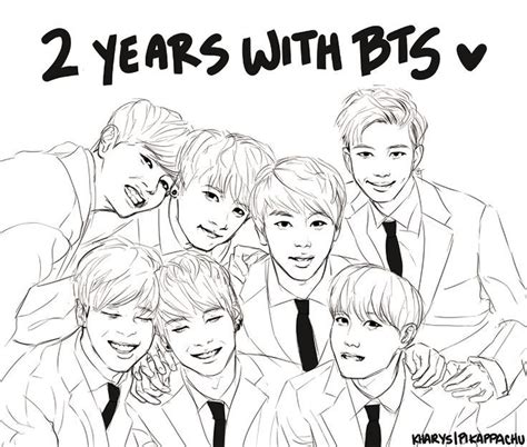 Imagenes De Bts Para Colorear Kawaii - Páginas imprimibles