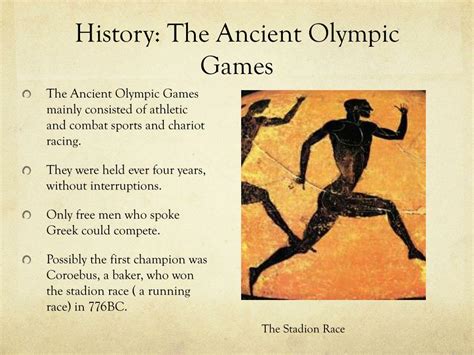 Facts About Ancient Olympic Games