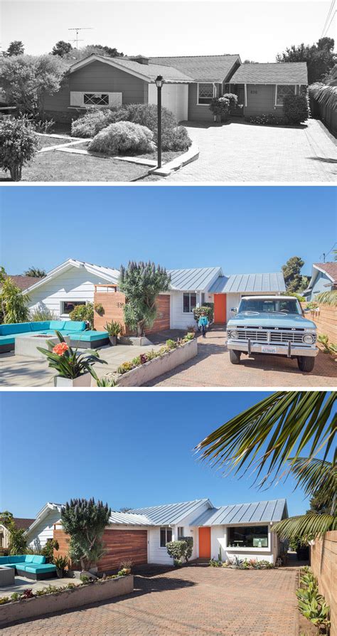 Part of a building is shown after a. BEFORE And AFTER - The Beach Lab By Surfside Projects