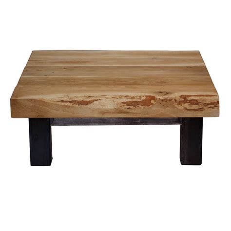 Oak And Iron Large Square Coffee Table By Oak And Iron