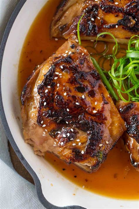 Whisk cornstarch and water together in a small bowl until dissolved; Baked Teriyaki Chicken that's crispy and caramelized in ...