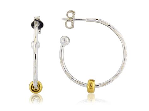 Personalised Silver Hoop Earrings With Charms By Bish Bosh Becca
