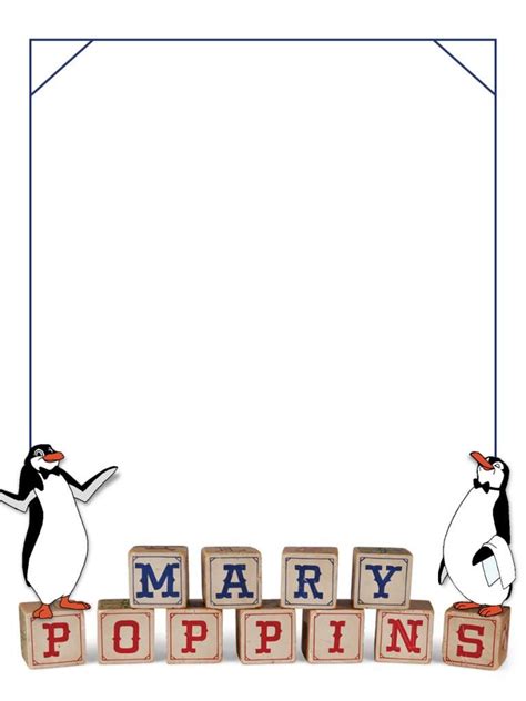 Journal Card Mary Poppins Penguins 3x4 Christmas Coloring Pages