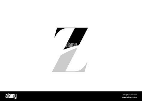 Black And White Alphabet Letter Z Logo Icon Design For A Company Or