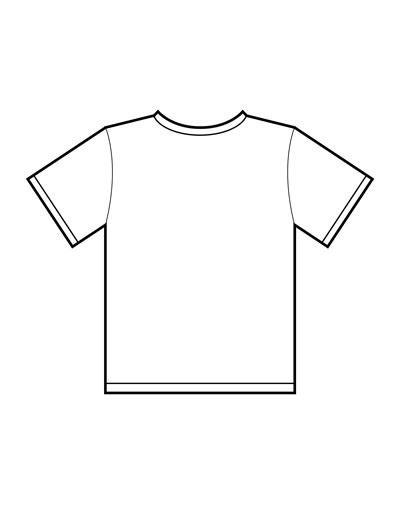 Blank T Shirt Templates Pdf Clip Art Library