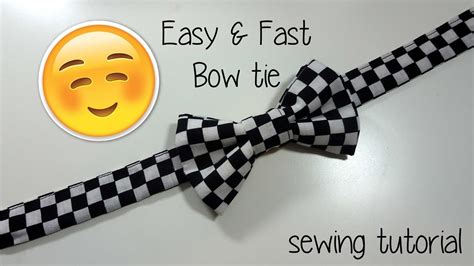 How to tie a tie, a step by step explanation. Sewing Tutorial - Fast Easy Bow tie - YouTube