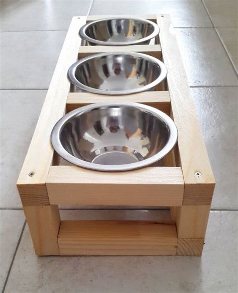 What's even better is that you can make your own diy cat feeding station at home. Triple Wood Raised Pet Feeder, Cat Feeder, Dog Feeder, Cat feeding station made of spruce wood ...