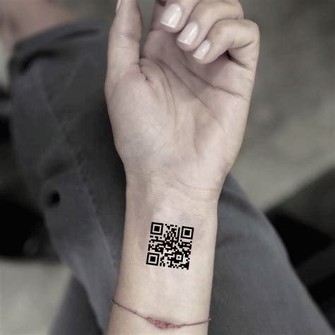 Qr Code Temporary Tattoo Sticker Ohmytat