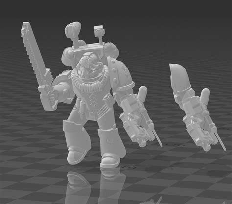 free stl file heresy space medic in mk4 armour with jump pack 🛰・3d print design to download・cults