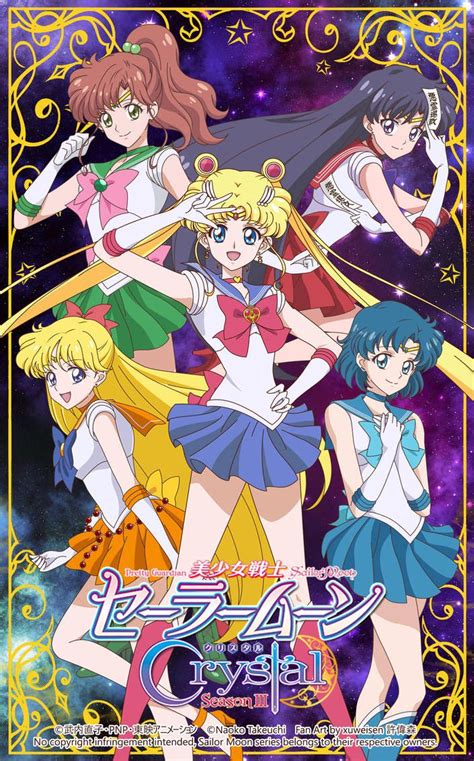 You can install this wallpaper on your desktop or on your mobile phone and other gadgets that support wallpaper. Sailor Moon Crystal Season 3 - Inner Senshi by xuweisen ...