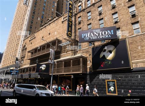 Phantom Of The Opera Marquee At The Majestic Theatre 245 W 44th