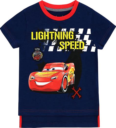 Disney Boys Cars Lightning Mcqueen T Shirt Amazonca Clothing Shoes