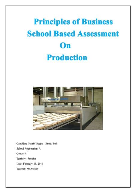 Cxc Pob Sba Template With Mark Scheme Pdf