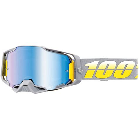 100 Goggles Armega Complex Silver Mirror Anti Fog Maciag Offroad