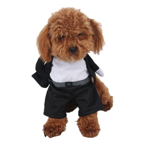 Black Dogs Costumes Schoolboy Cosplay Suit Funny Party Apparel For Dogs