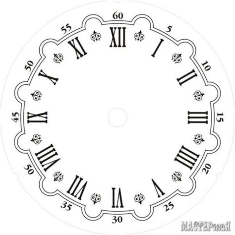 Clock Art Diy Clock Wall Clock Clock Template Face Template