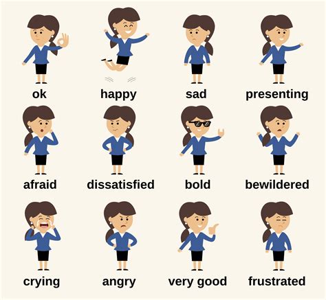 Business Woman Character Emotions 454890 Vector Art At Vecteezy