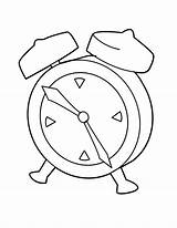 Clock Coloring Alarm Pages Drawing Paper Pendulum Popular Book Color Library Clipart sketch template