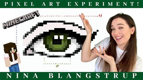 How To Draw A Pixel Art Eye In Minecraft Art Experiment Youtube