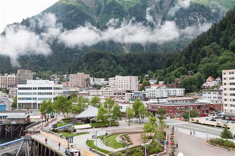 The alaska map with cities identifies all major thoroughfares, roads, freeway interchanges, etc. Google Map of Juneau, capital of Alaska, USA - Nations ...