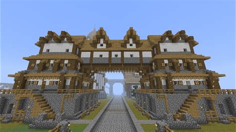 How to build medieval market stalls. Minecraft: Medieval Huge Building / Home Tutorial [part ...