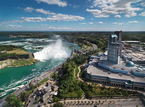 Photo Of Aerial View Of Niagara Falls Stock Image Mxi24658