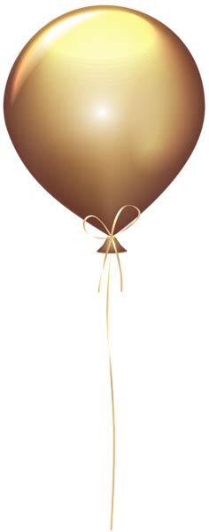 Gold Balloon Transparent Clip Art Image | Gold balloons, Clip art, Free png image