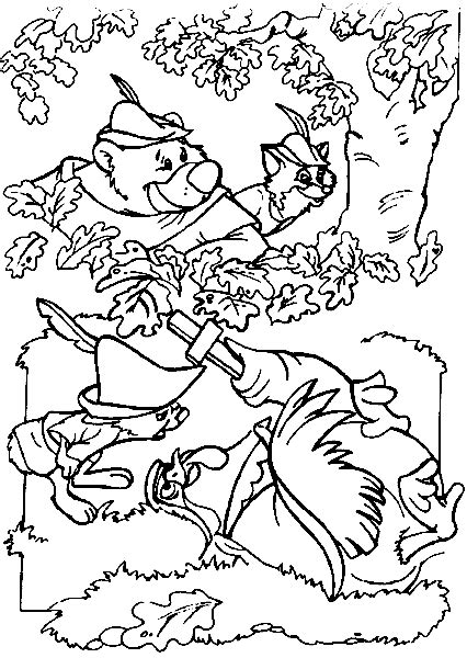 Dibujos de Robin Hood 133159 Películas de animación para colorear y