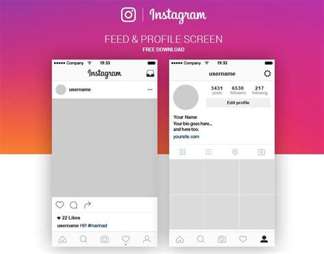 Free igtv app ui template mockup in psd. Pin on Design Freebies