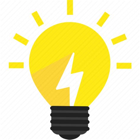 Bright Bulb Creative Energy Idea Lamp Light Icon