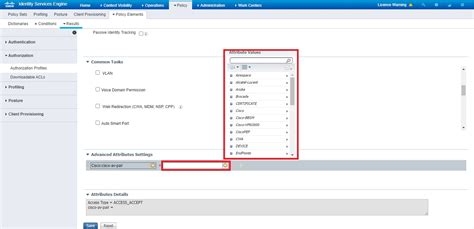 Solved Authorization Profile Advanced Attributes Settings In Ise