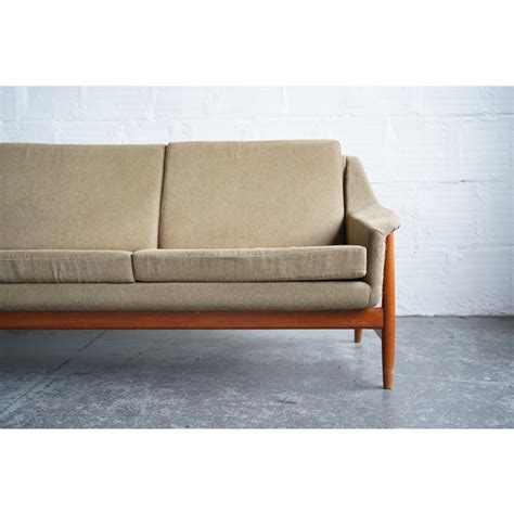 Vintage Mid Century Green Teak Dux Sofa Chairish