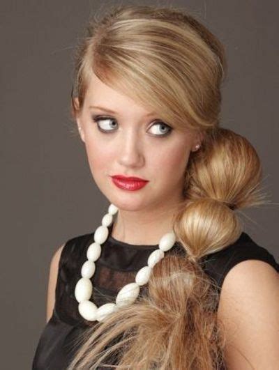 Simple But Elegant Puffed Up Pony Side Ponytail Wedding Hairstyles