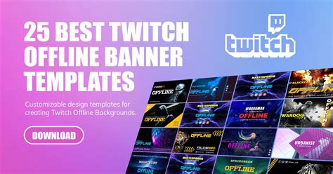 Best Twitch Offline Banner Templates Size Guide Sexiz Pix