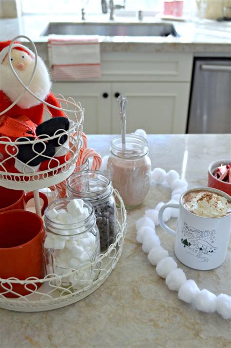 easy hot cocoa bar on a tiered tray my uncommon slice of suburbia