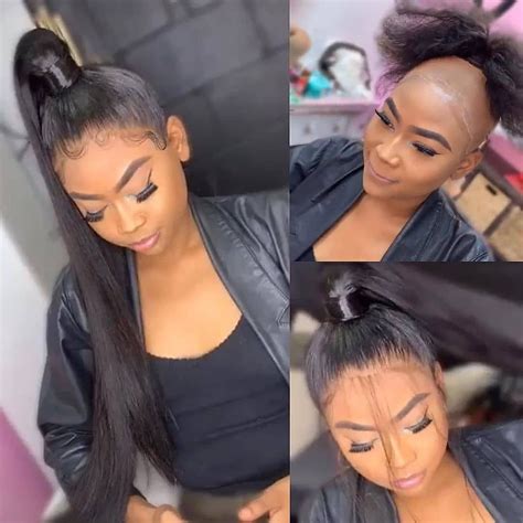 Good Job Straight Lace Wig Ponytail Install Follow Uyasihair And Leave