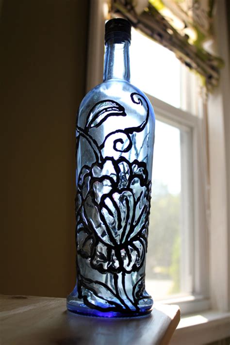 365 Days To Simplicity Stained Glass Style Bottle