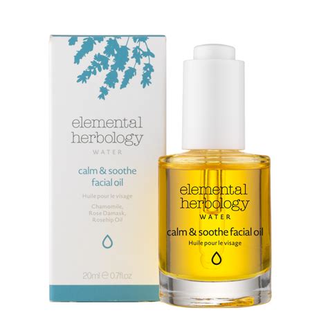 calm and soothe facial oil facial treatment oil elemental herbology